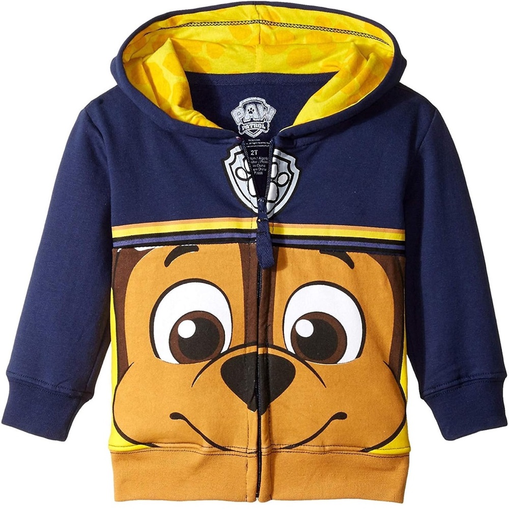 Nickelodeon Boys' Paw Patrol Character Big Face Zip-up
Hoodies
